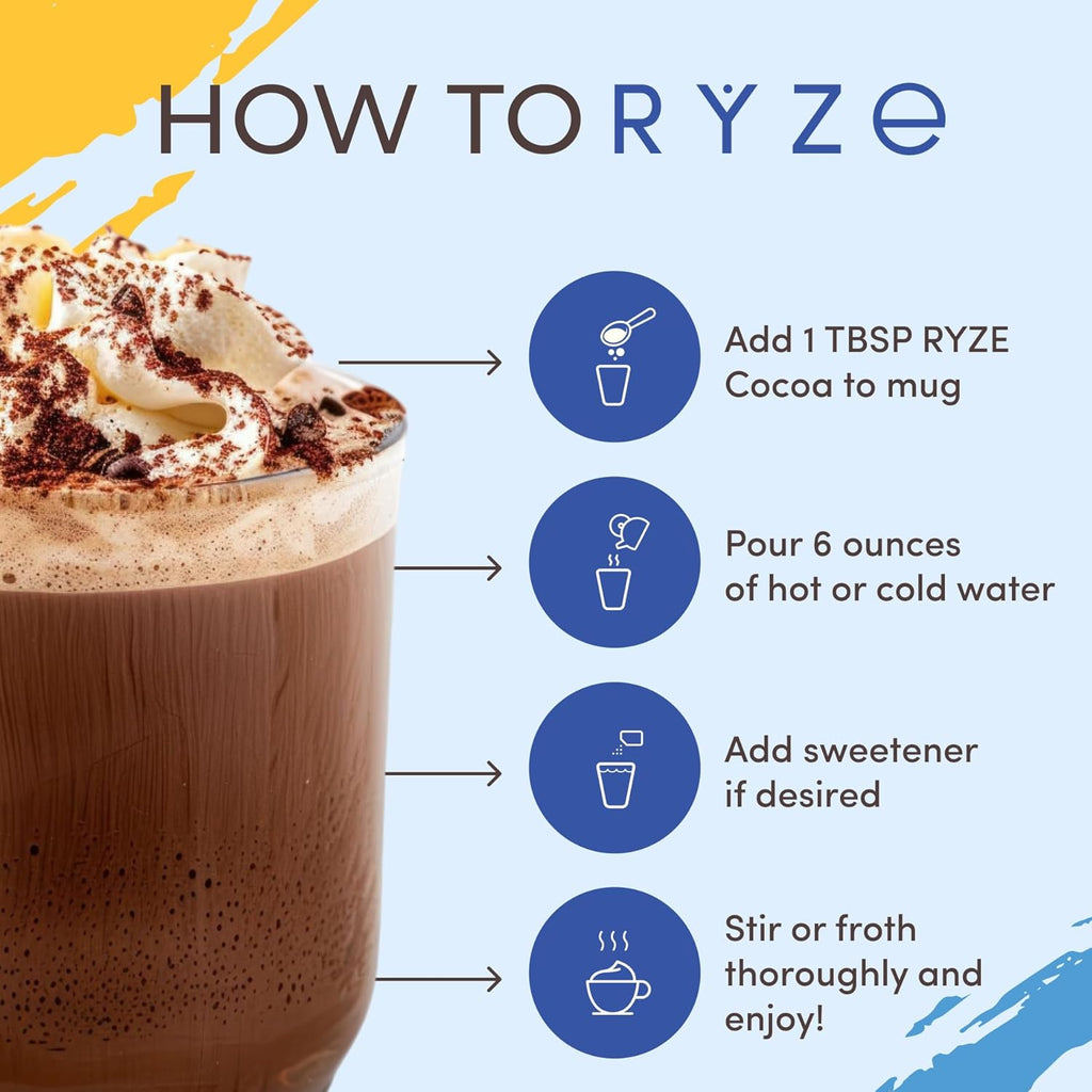 Ryze Mushroom Hot Cocoa (Pack of 2)