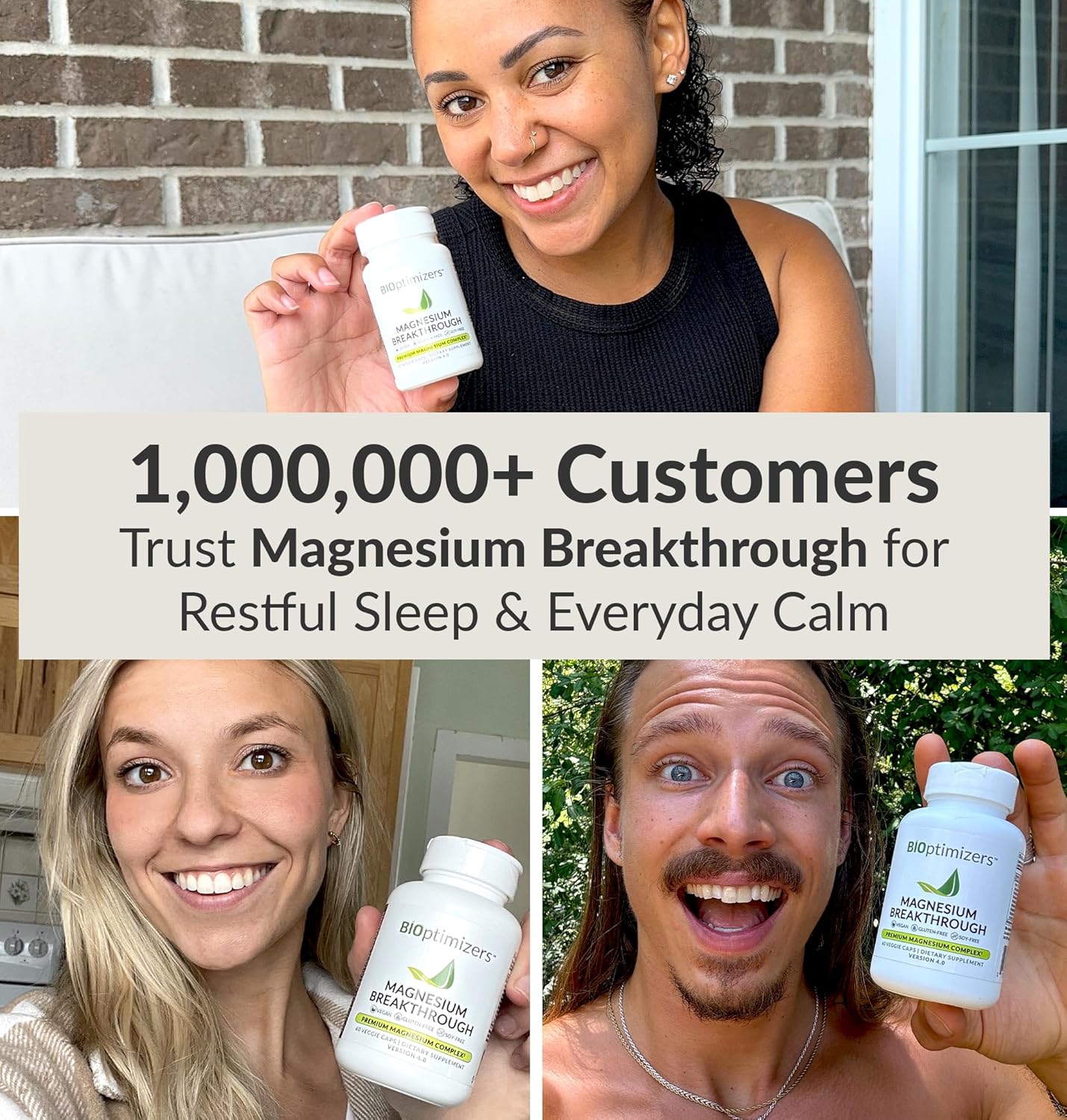 BIOptimizers Magnesium Breakthrough 4.0 –  30 & 60 Count (Pack of 2)